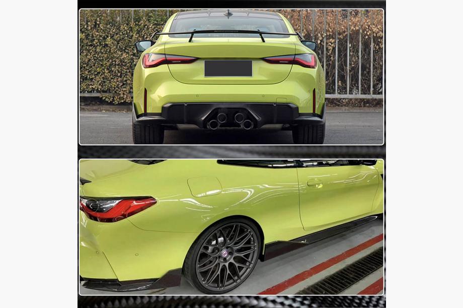 BMW 4. sērija G22/23/26 2020– Aizmugurējā bampera uzlikas Flap V2 (G82/G83) Foto 4