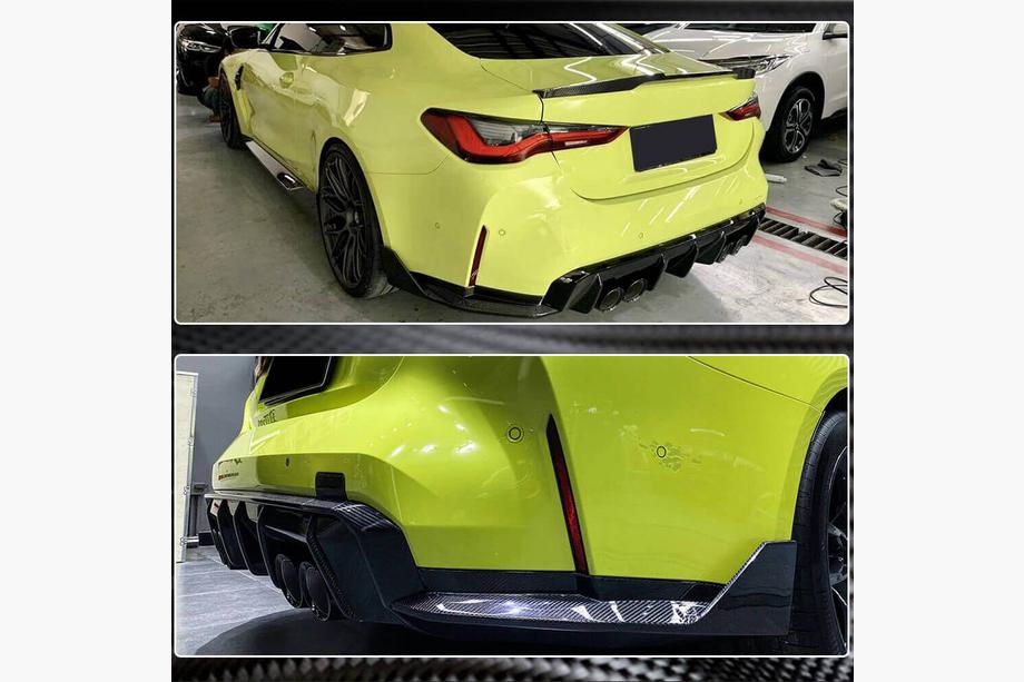 BMW 4. sērija G22/23/26 2020– Aizmugurējā bampera uzlikas Flap V2 (G82/G83) Foto 5