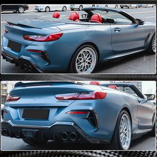 Aerodinamiskie aizmugurējā bampera difuzora uzlikas V2 (M-Sport, oglekļa šķiedra) BMW 8. sērija G14/G15/G16 2018– foto 4