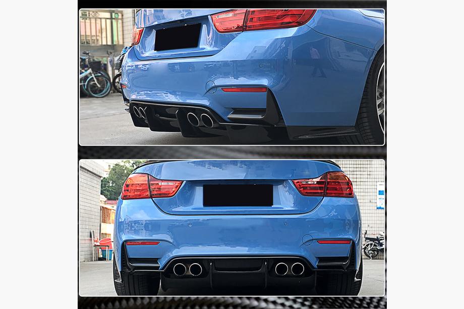 BMW 4 sērija F32/F33/F36 2012–2020 Aizmugurējā bampera uzlikas Flap V2 (F82/F83) Foto 4