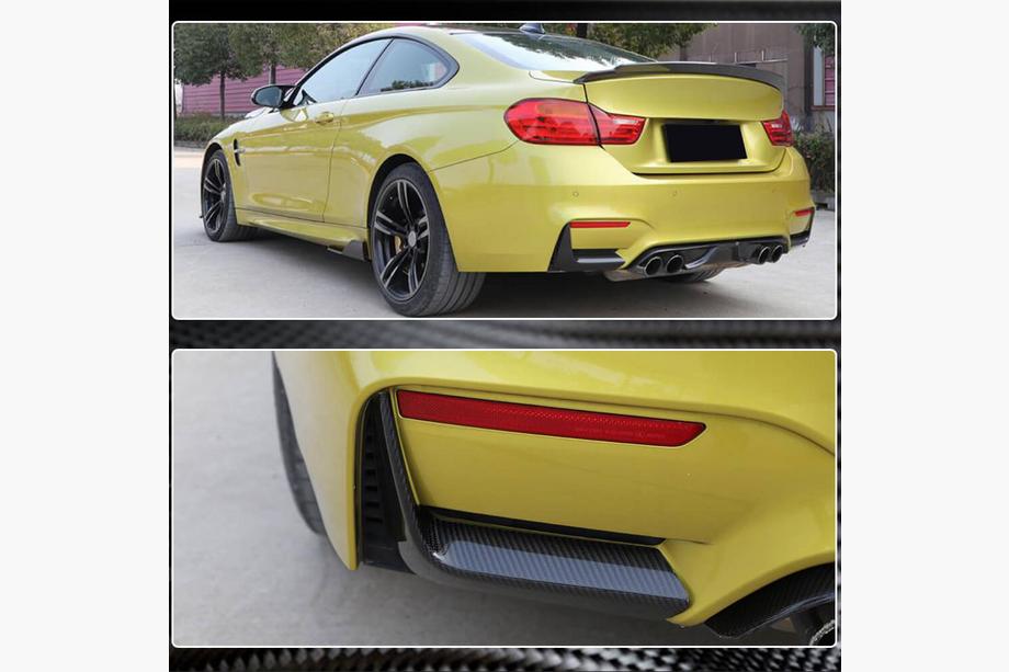 BMW 4 sērija F32/F33/F36 2012–2020 Aizmugurējā bampera uzlikas Flap V2 (F82/F83) Foto 5
