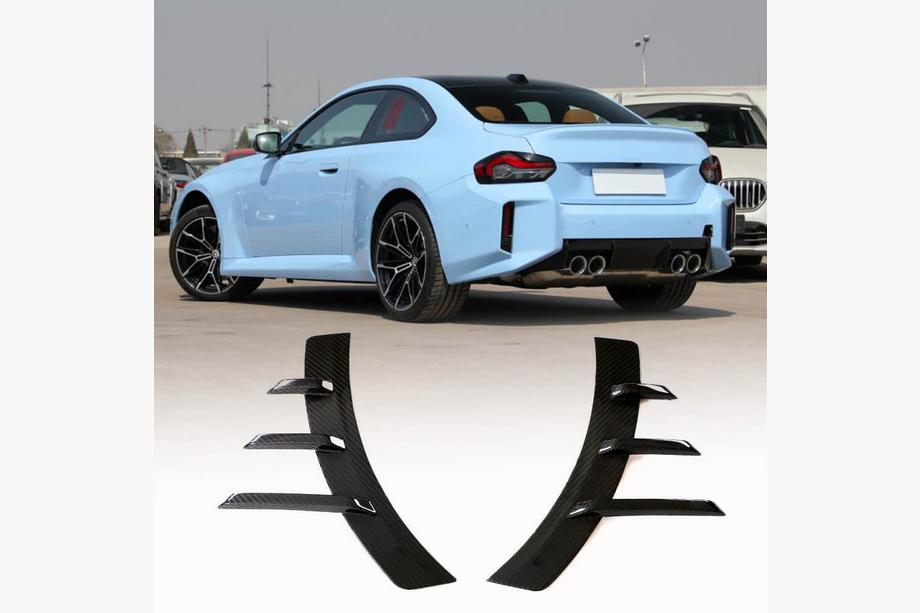 BMW 2. sērija G42 2021– Aizmugurējā difuzora aerodinamiskās uzlikas Carbon Fiber V4 (G87) Foto 1