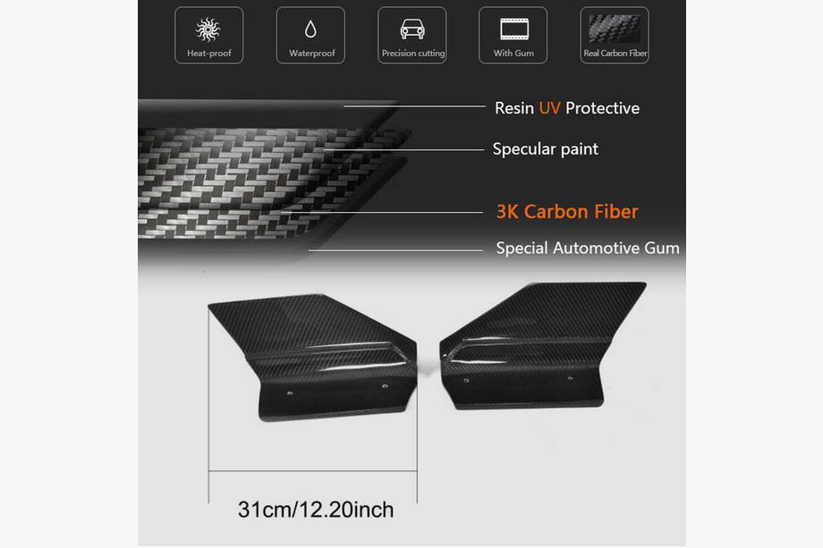 BMW X6 F16 2014–2019 Aizmugurējā bampera uzlikas Flap (M-Sport, karbons) Foto 5