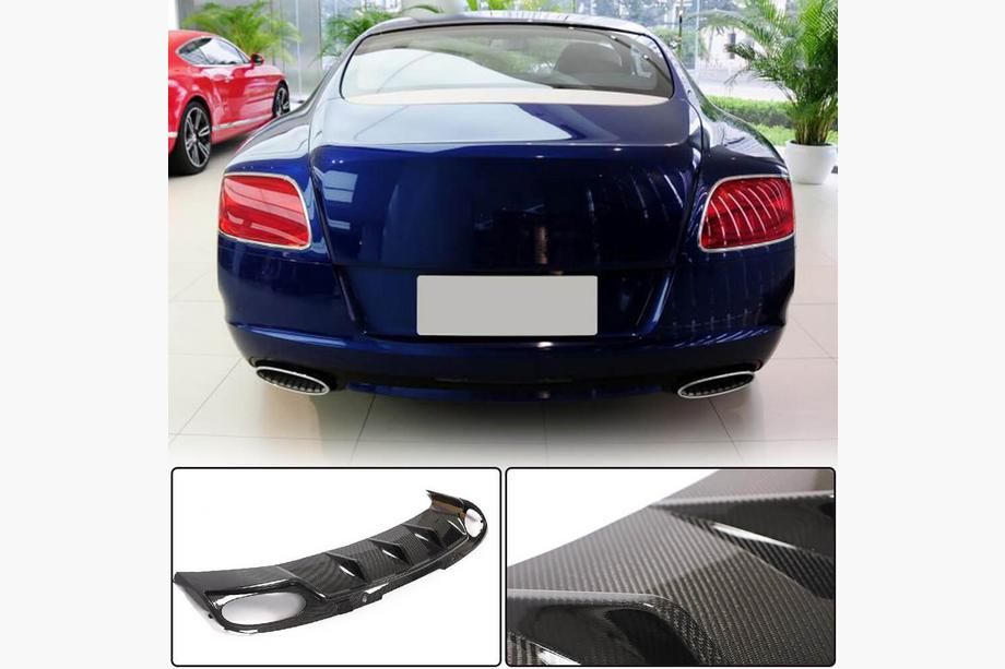 Bentley Continental GT 2011–2018 Aizmugurējā bufera difuzors (karbons) Image