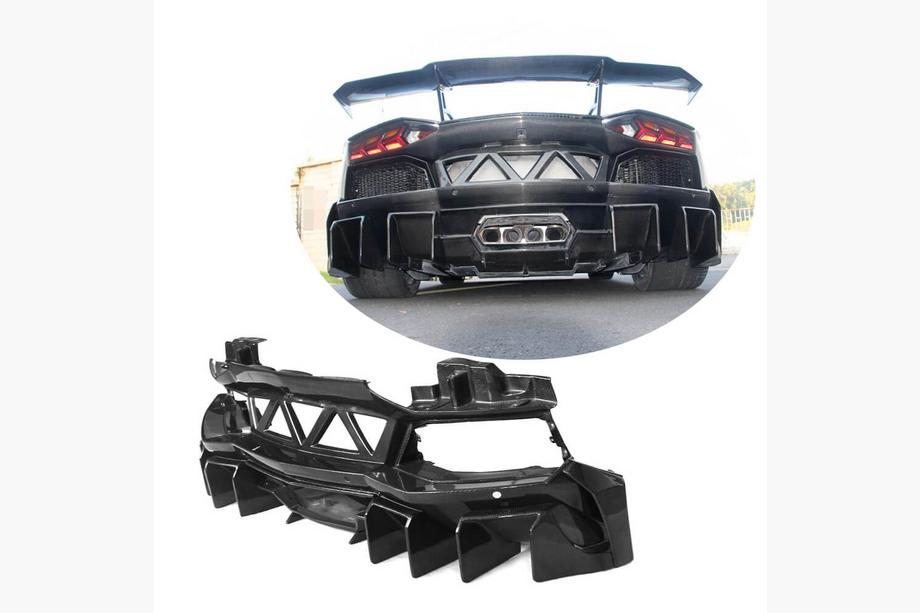 Lamborghini Aventador 2011–2022 Aizmugurējā bampera uzlika (karbons) Image