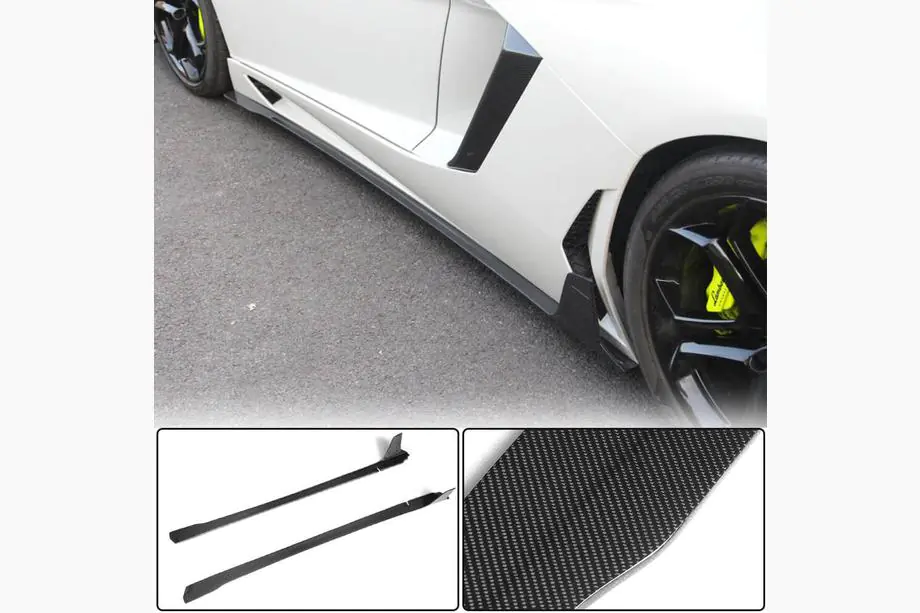 Lamborghini Aventador 2011–2022 Sliekšņu uzlikas (Oglekļa šķiedra) Foto 1