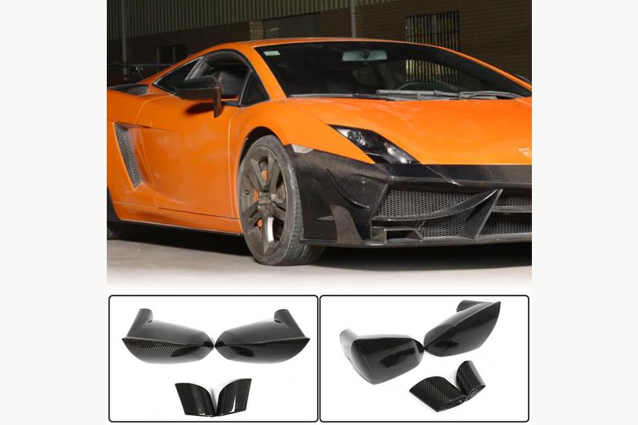 Lamborghini Gallardo 2003–2013 Oglekļa šķiedras spoguļu uzlikas (Carbon) Image