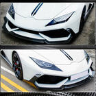 Lamborghini Huracan 2014– Priekšējā bampera uzlika Lip V1 (sausais karbons) foto 5