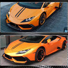 Lamborghini Huracan 2014– Priekšējā bampera uzlika Lip V1 (sausais karbons) foto 6