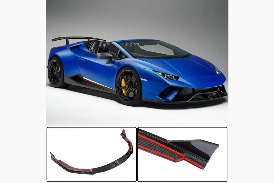 Lamborghini Huracan 2014– Priekšējā bampera lūpa (lip) Lip V2 (oglekļa šķiedra) Image
