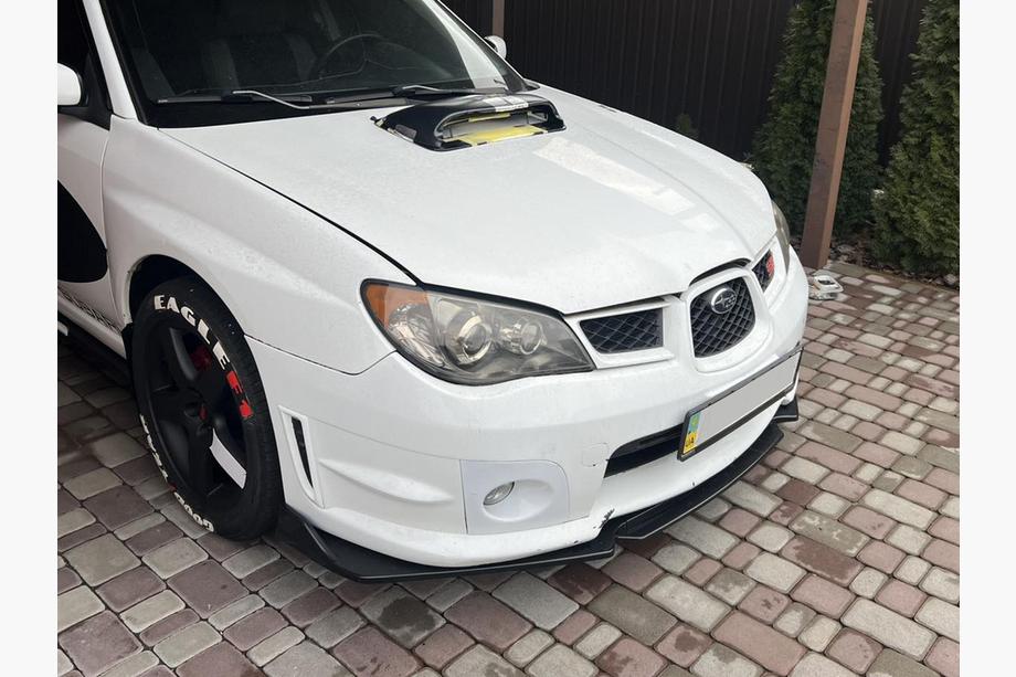 Subaru Impreza 2000–2007 Priekšējā bampera lūpas uzlika Niken Black (ABS) Foto 3