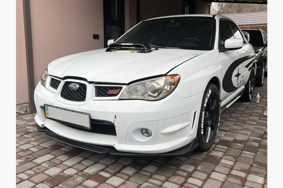 Subaru Impreza 2000–2007 Priekšējā bampera lūpas uzlika Niken Black (ABS) Foto 5