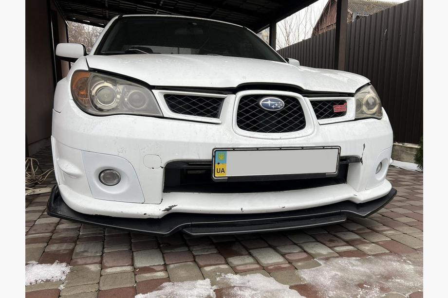 Subaru Impreza 2000–2007 Priekšējā bampera lūpas uzlika Niken Black (ABS) Foto 1