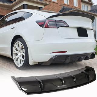 Aizmugurējā bufera difuzors V1 (2017-2023, oglekļa šķiedra) Tesla Model 3 2017– foto 1
