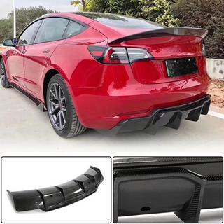 Aizmugurējā bampera difuzors V2 (2017-2023, Oglekļa šķiedra) Tesla Model 3 2017– foto 1