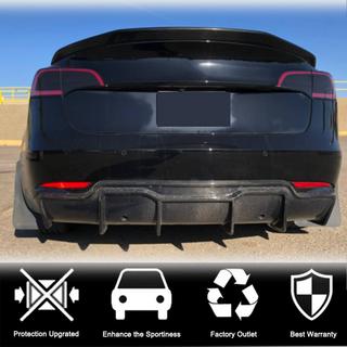 Aizmugurējā bampera difuzors V2 (2017-2023, Oglekļa šķiedra) Tesla Model 3 2017– foto 2