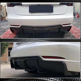 Aizmugurējā bampera difuzors V2 (2017-2023, Oglekļa šķiedra) Tesla Model 3 2017– foto 4