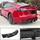 Tesla Model 3 2017– Aizmugurējā bufera difuzors FRP V5 (2016-2022) foto 1