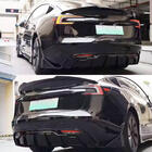 Tesla Model 3 2017– Aizmugurējā bampera difuzors ABS V6 foto 2