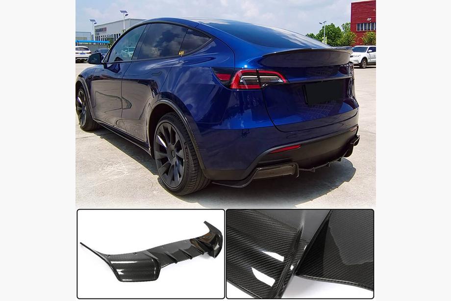 Tesla Model Y 2020– Aizmugurējā bampera difuzors sausais karbons V1 (2019-2021) Image