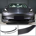 Tesla Model 3 2017– Priekšējā bufera lūpa Lip V2 (2017-2023, oglekļa šķiedra) foto 1