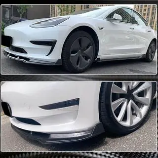 Priekšējā bampera lūpa Lip V5 (2017-2023, Carbon) foto 3