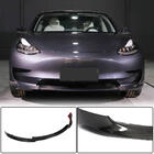 Tesla Model 3 2017– Priekšējā bampera lūpa Lip V6 (2017-2023, oglekļa šķiedra) foto 2