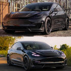 Tesla Model 3 2017– Priekšējā bufera lūpa ABS V9 (2017-2023) foto 2