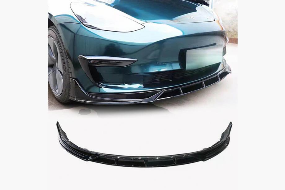 Tesla Model 3 2017– Priekšējā bampera lip spoileri (ABS) (2023-2025) Image