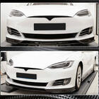 Tesla Model S 2012– Priekšējā bampera lūpa Karbons V3 (2016-2020) foto 3