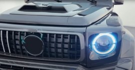 Mercedes G class W465 2025– Radiatora režģa rāmis Carbon V1 foto 2