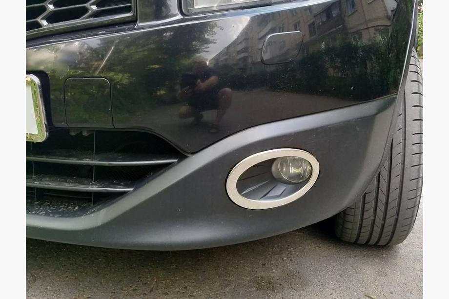 Nissan Qashqai 2010–2014 Miglas lukturu ārējā apmale (2 gab., nerūsējošais tērauds) Image