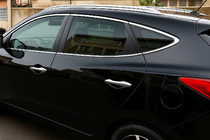 Hyundai IX-35 2010–2015 Hromētu logu apmaļu komplekts (10 gab., nerūsējošais tērauds) foto 1