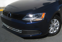 Volkswagen Jetta 2011–2018 Bampera restes uzlikas 2011-2014 (2 gab., nerūsējošais tērauds) foto 1