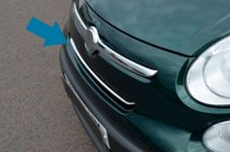 Fiat 500/500L 2013–2022 Restes uzlikas (popstar, nerūsējošais tērauds) foto 2