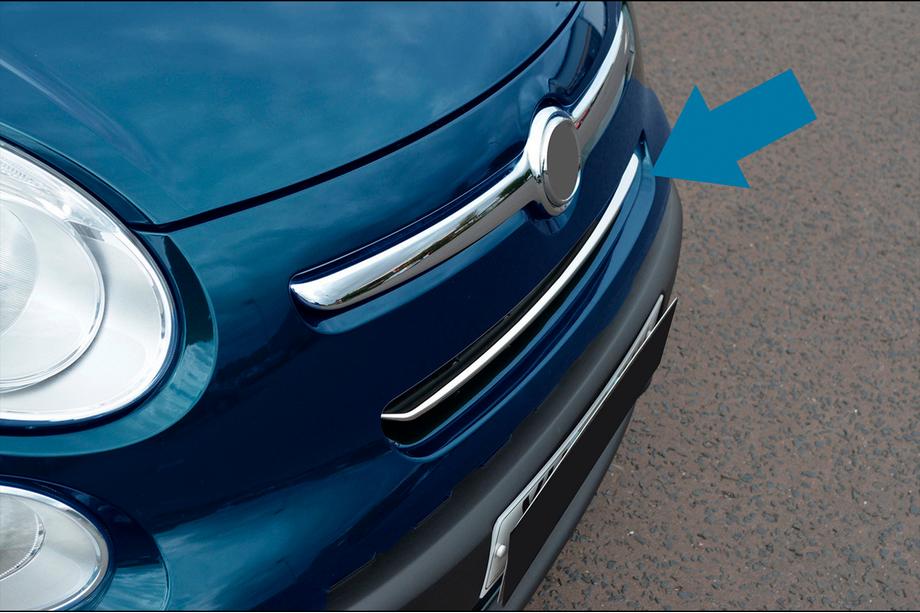 Fiat 500/500L 2013–2022 Radiatora restes uzlikas (rockstar, nerūsējošais tērauds) Image