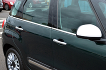 Fiat 500/500L 2013–2022 Logu līstes (6 gab., nerūsējošais tērauds) foto 1