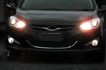 Hyundai I-40 2011–2019 Radiatora režģa apmale (1 gab., nerūsējošais tērauds) foto 1