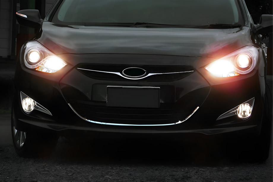 Hyundai I-40 2011–2019 Radiatora režģa apmale (1 gab., nerūsējošais tērauds) Image