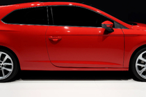 Seat Leon 2013–2020 Sānu logu hroma līstes (3 durvju, 6 gab., nerūsējošais tērauds) foto 1