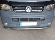 Volkswagen T5 Caravelle 2004–2010 Priekšējais aizsargstienis, viencaurules (nerūsējošais tērauds) 60 mm foto 1