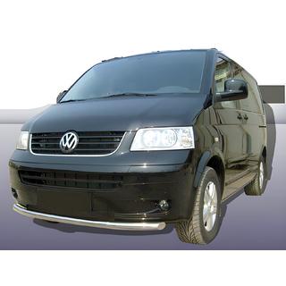 Priekšējais aizsargstienis, viencaurules (nerūsējošais tērauds) Volkswagen T5 Caravelle 2004–2010 foto 2