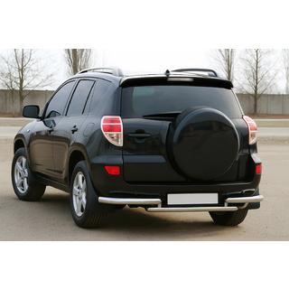 Aizmugurējo lukturu uzlikas 2006-2009 (2 gab., nerūsējošais tērauds) Toyota Rav 4 2006–2013 foto 1