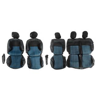 Autosēdekļu pārvalki (audums un mākslīgā āda, Premium) Peugeot Partner Tepee 2008–2018 foto 1