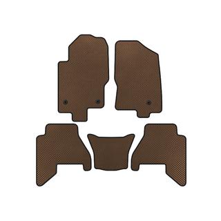 EVA V2 salona paklājiņi (2 rindas, brūni, 2010-2014) Nissan Pathfinder R51 2005–2014
