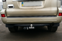 Toyota Land Cruiser Prado 120 2002–2009 Bagāžnieka durvju roktura uzlika (nerūsējošais tērauds) OmsaLine – itāļu nerūsējošais tērauds foto 3