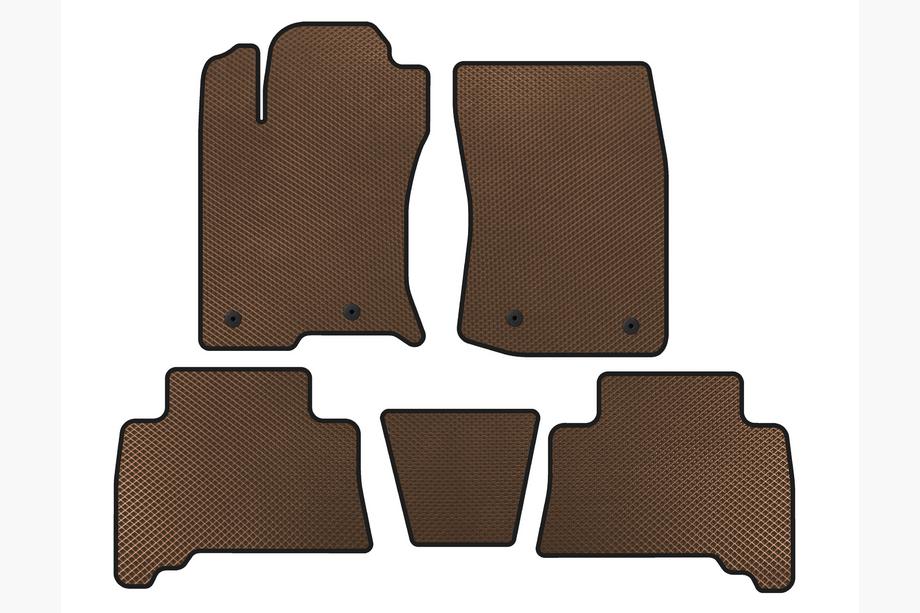 Toyota 4Runner 2009–2024 EVA salona paklājiņi (2009-2014, Brūni) Image