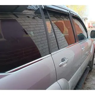 Ārējās logu apdares līstes (6 gab., nerūsējošais tērauds) Toyota Land Cruiser Prado 120 2002–2009 foto 1