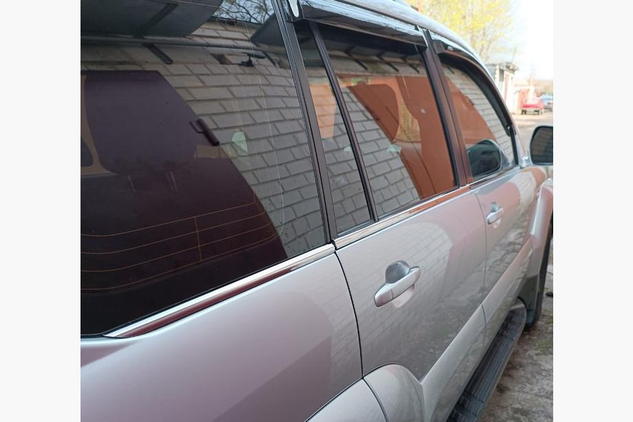 Toyota Land Cruiser Prado 120 2002–2009 Ārējās logu apdares līstes (6 gab., nerūsējošais tērauds) Carmos - turku teras Image