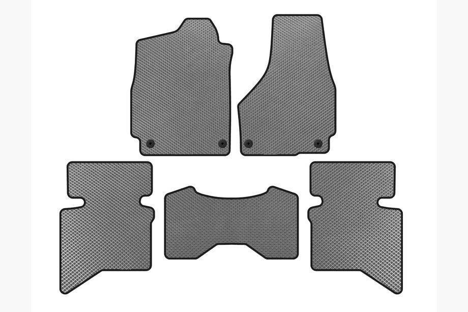 Dodge RAM (DS/DJ/D2) 2009–2024 EVA salona paklāji (2009+, 5-vietīgs/4-vietīga kabīne, pelēks) Image